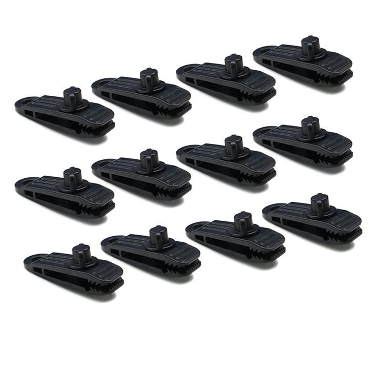 24 Pcs Tarp Clips And Ball Bungee Cords Tie Down Straps Elastic Rope String For Tent Canopy Camping