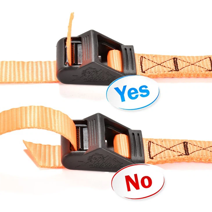 Soft Rubber Cam Buckle Tie Down Strap For Kayak